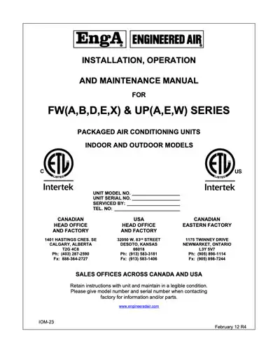 FW Up Series Manual