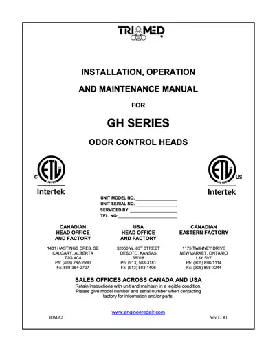 GH Series Manuals