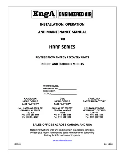 HRRF Series Manual
