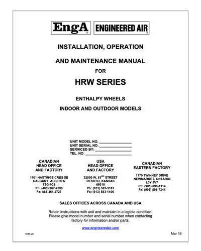 HRW Series Manual