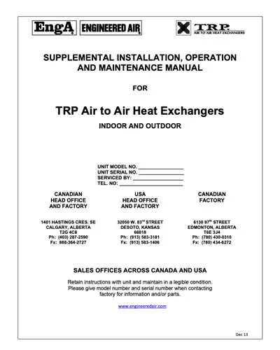 TRP Series Manual