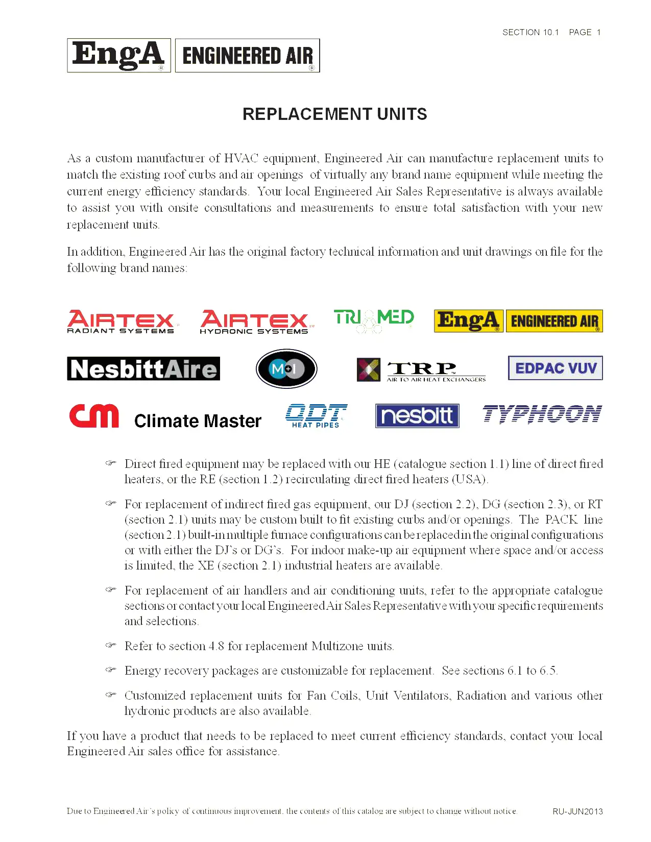 Replacement Units
